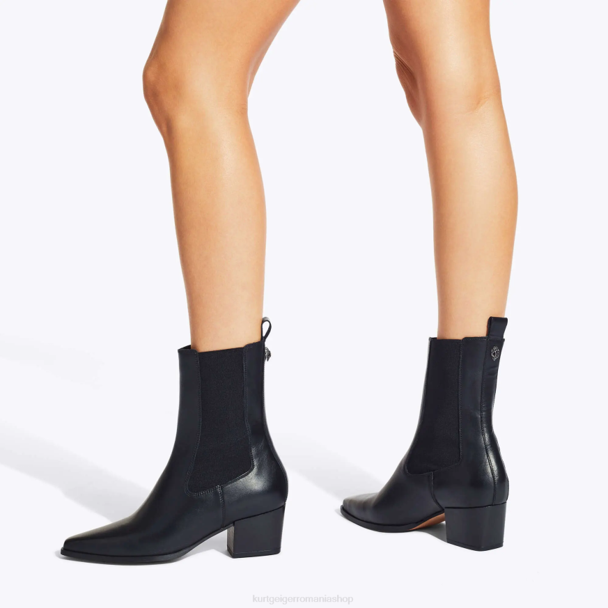femei negru Kurt Geiger london star chelsea N02B396 | încălțăminte