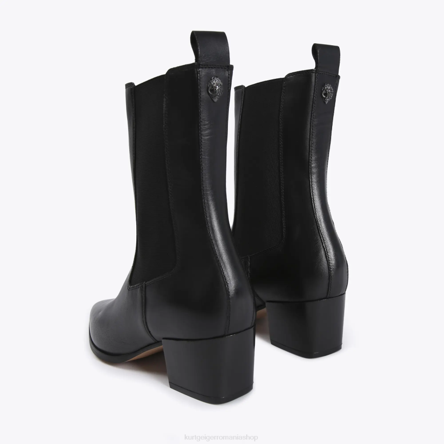 femei negru Kurt Geiger london star chelsea N02B396 | încălțăminte