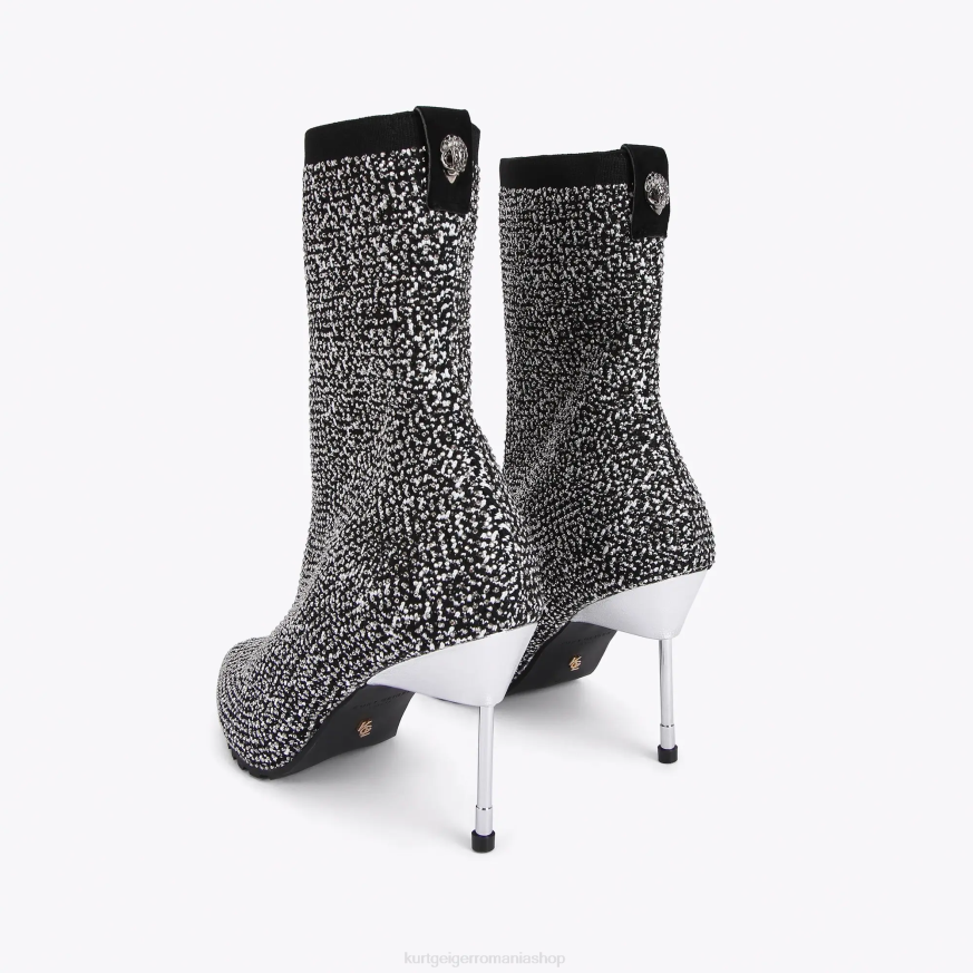 femei argint Kurt Geiger barbacanul londonez N02B402 | încălțăminte
