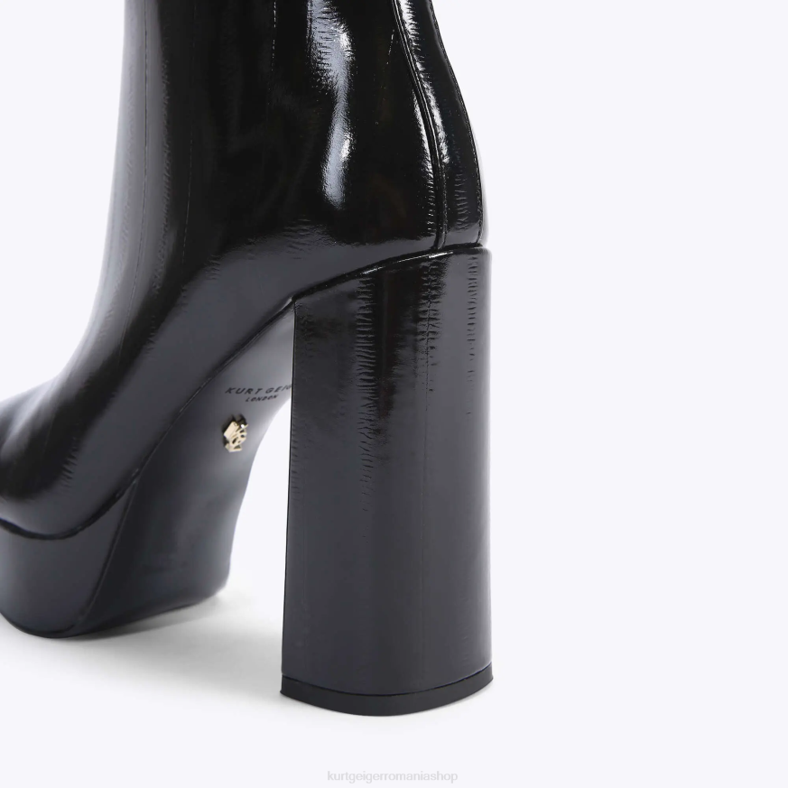 femei negru Kurt Geiger cizme platformă london pierra N02B401 | încălțăminte