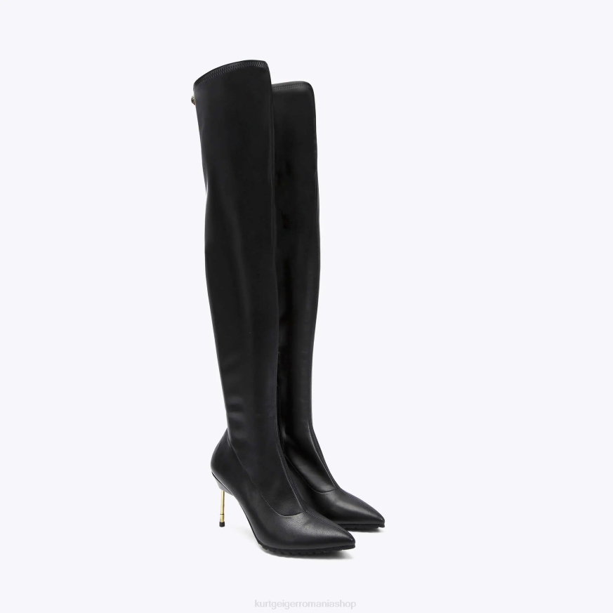 femei negru Kurt Geiger London Barbican peste genunchi N02B265 | încălțăminte