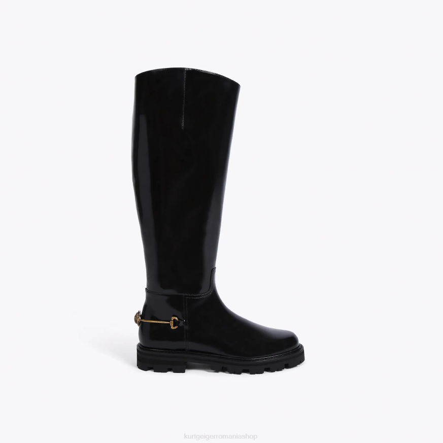 femei negru Kurt Geiger cizme de călărie carnaby london N02B399 | încălțăminte