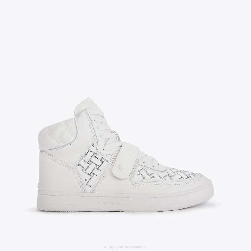 femei alb Kurt Geiger cristal moștenire londoneză N02B391 | încălțăminte