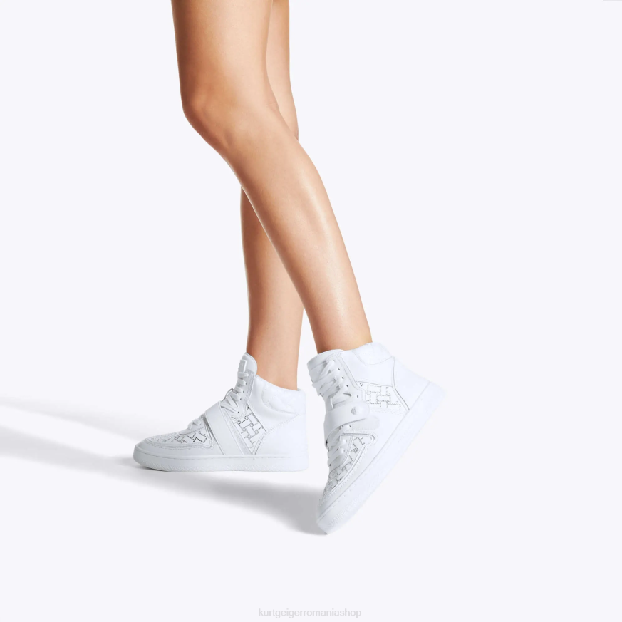femei alb Kurt Geiger cristal moștenire londoneză N02B391 | încălțăminte