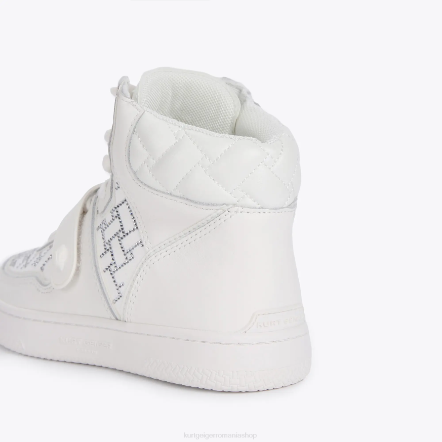 femei alb Kurt Geiger cristal moștenire londoneză N02B391 | încălțăminte