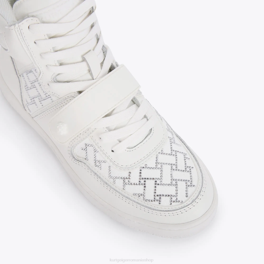 femei alb Kurt Geiger cristal moștenire londoneză N02B391 | încălțăminte
