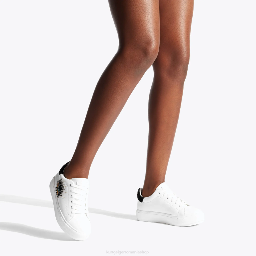 femei alb Kurt Geiger london laney eye N02B302 | încălțăminte