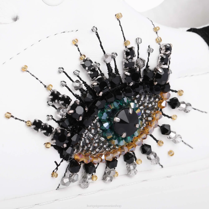 femei alb Kurt Geiger london laney eye N02B302 | încălțăminte