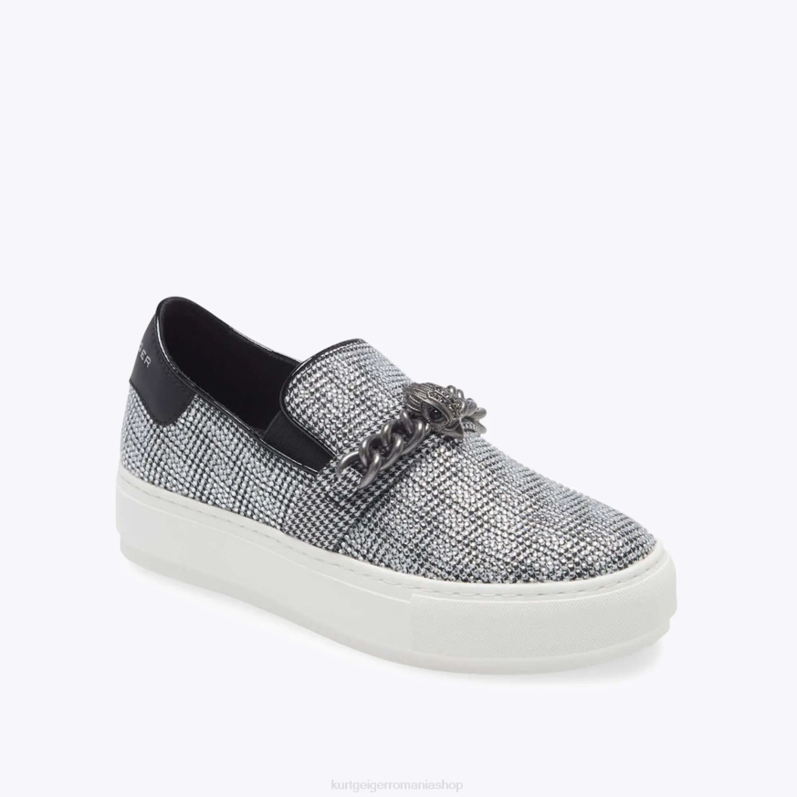 femei argint Kurt Geiger london laney chelsea slip on N02B376 | încălțăminte