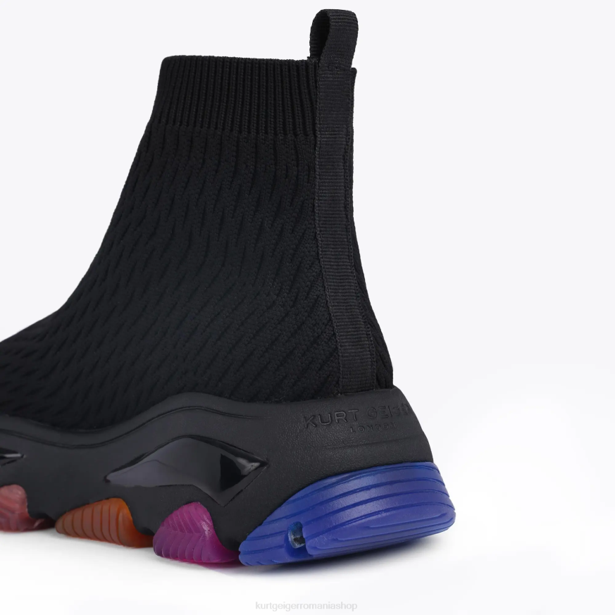 femei combinație de negru Kurt Geiger sos london lettie knit N02B167 | încălțăminte