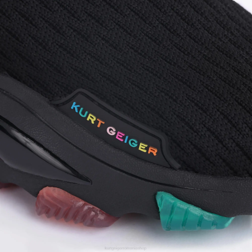 femei combinație de negru Kurt Geiger sos london lettie knit N02B167 | încălțăminte