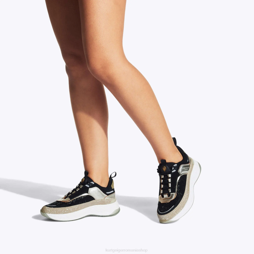 femei gri inchis Kurt Geiger adidasi london kensington N02B296 | încălțăminte