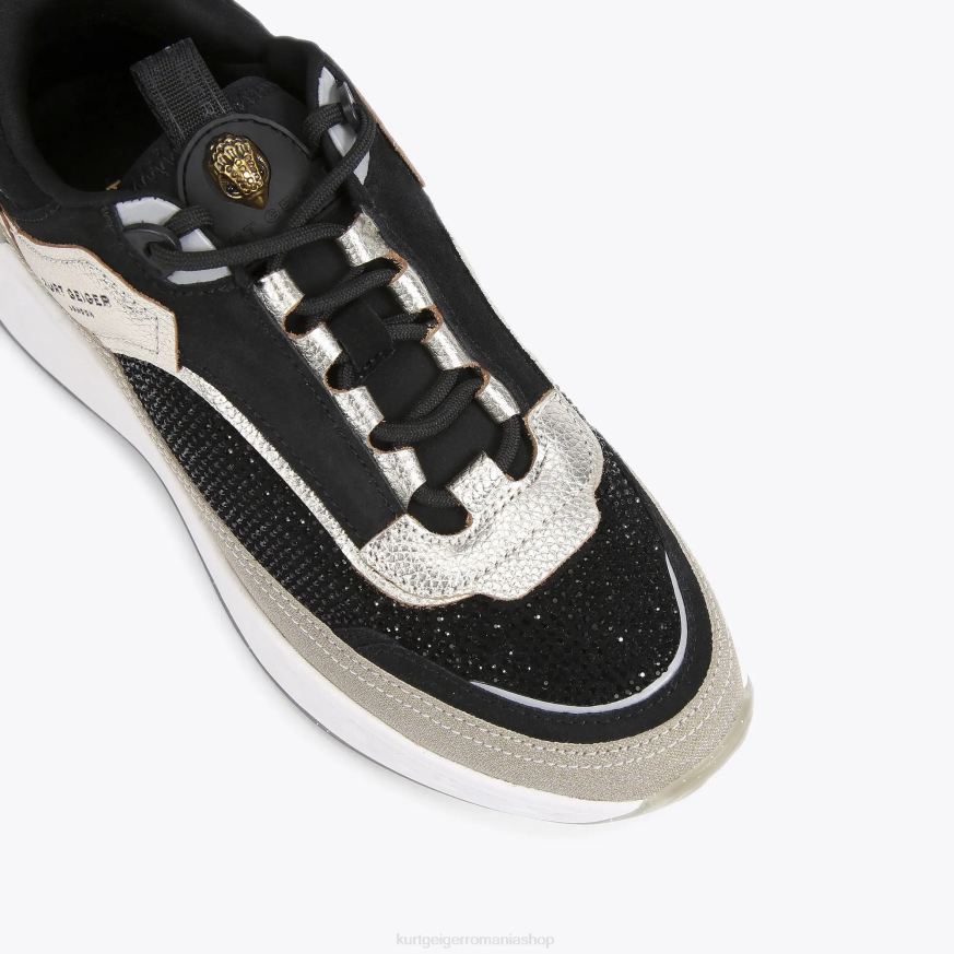 femei gri inchis Kurt Geiger adidasi london kensington N02B296 | încălțăminte