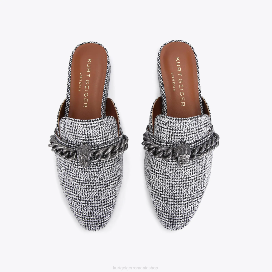 femei argint Kurt Geiger london chelsea mule N02B362 | încălțăminte