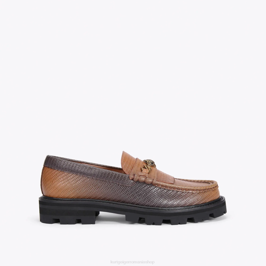 femei maro mijlociu Kurt Geiger loanky carnaby chunky loafer N02B394 | încălțăminte