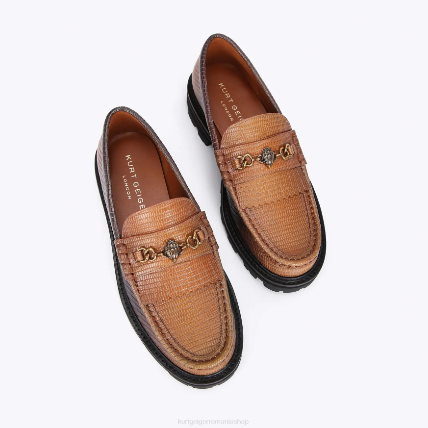 femei maro mijlociu Kurt Geiger loanky carnaby chunky loafer N02B394 | încălțăminte