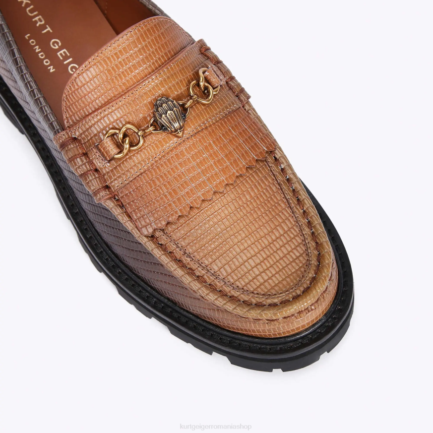femei maro mijlociu Kurt Geiger loanky carnaby chunky loafer N02B394 | încălțăminte