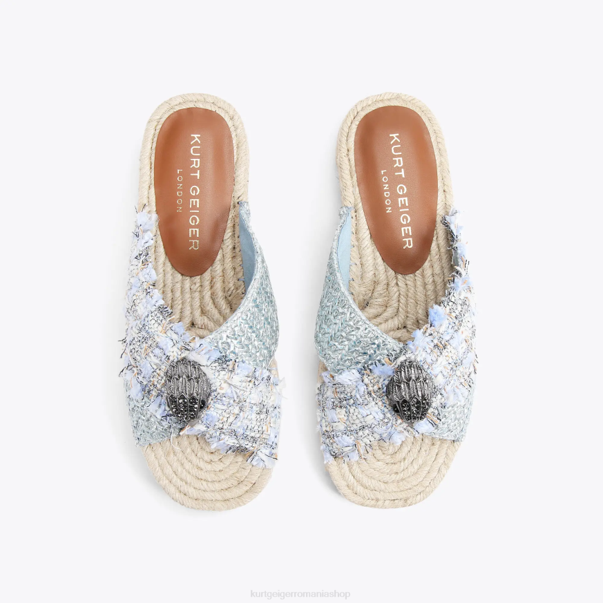 femei albastru deschis Kurt Geiger espadrile london kensington N02B444 | încălțăminte