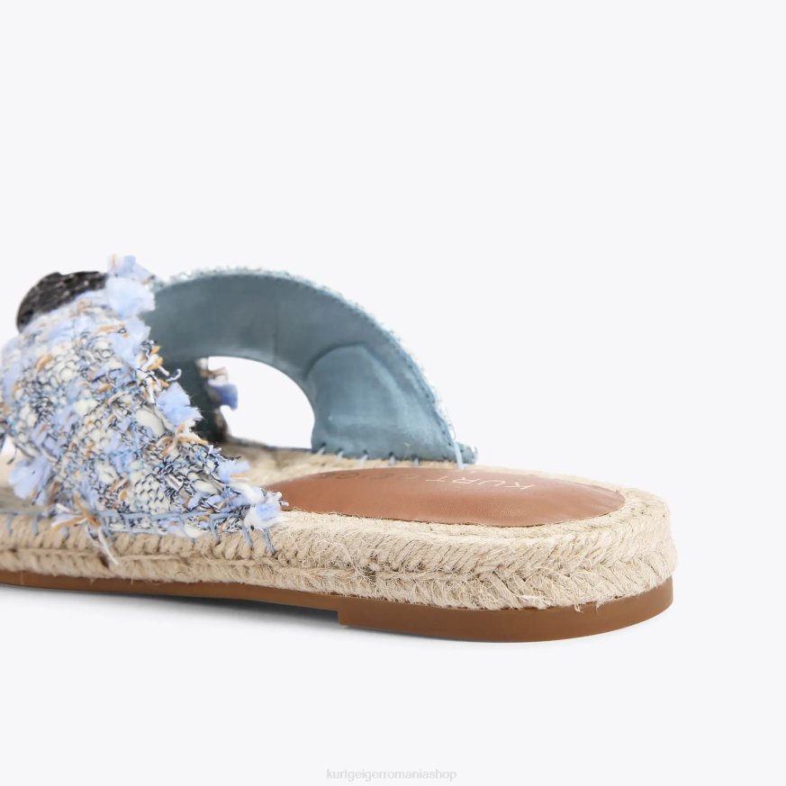 femei albastru deschis Kurt Geiger espadrile london kensington N02B444 | încălțăminte