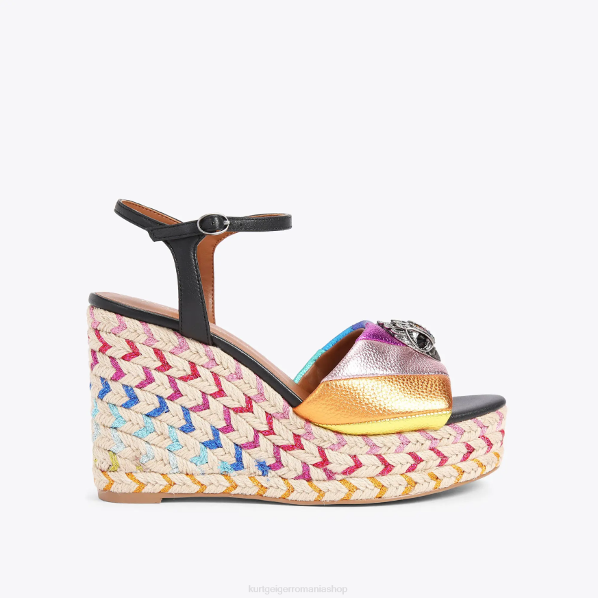 femei combinație de negru Kurt Geiger espadrile london kensington 105 N02B220 | încălțăminte