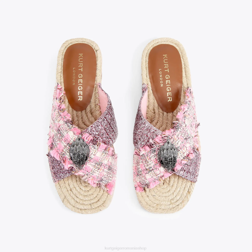 femei combinație roz Kurt Geiger espadrile london kensington N02B443 | încălțăminte