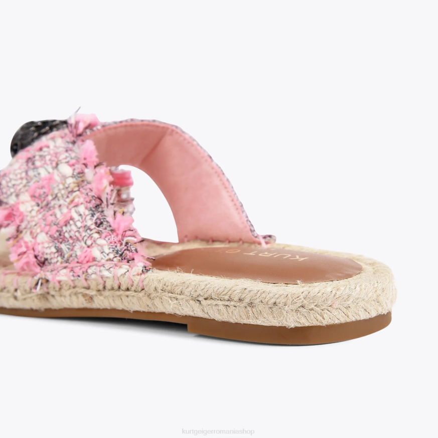 femei combinație roz Kurt Geiger espadrile london kensington N02B443 | încălțăminte