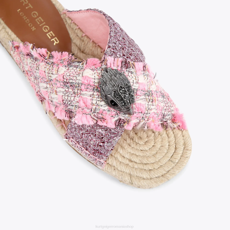 femei combinație roz Kurt Geiger espadrile london kensington N02B443 | încălțăminte