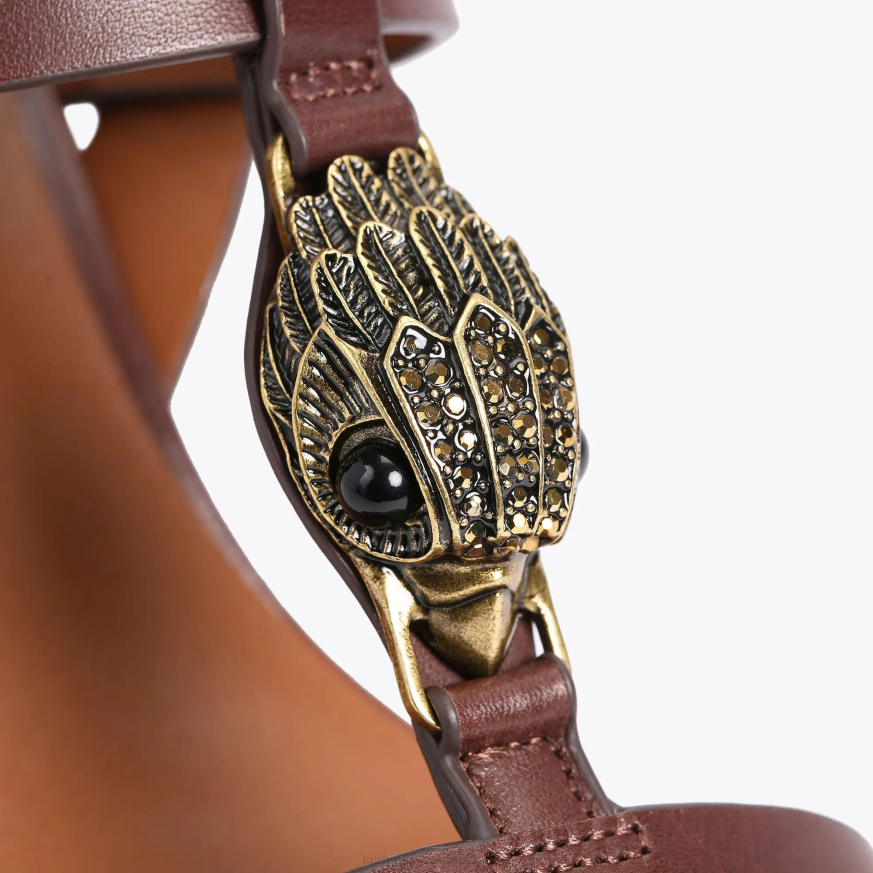 femei maro Kurt Geiger espadrile london hampton t bar N02B426 | încălțăminte