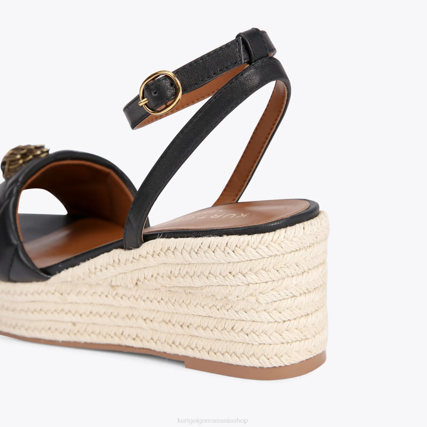 femei negru Kurt Geiger espadrile london kensington 65 N02B333 | încălțăminte