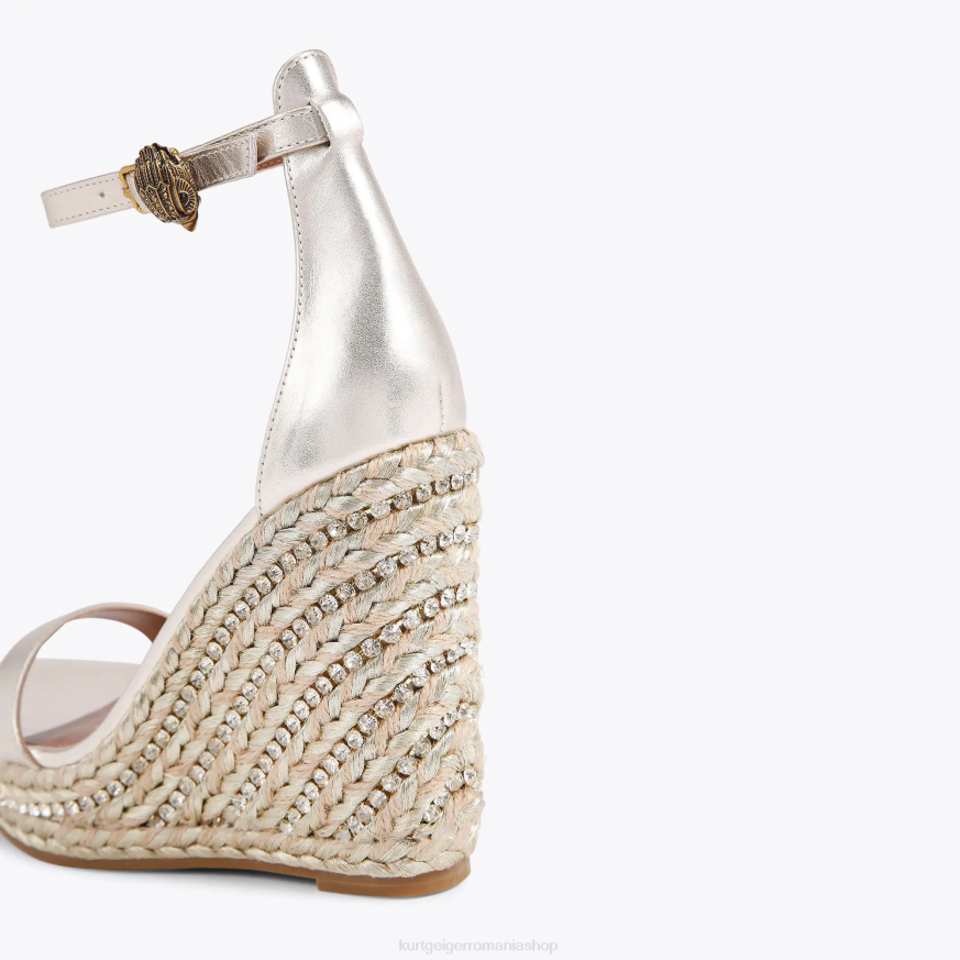 femei aur Kurt Geiger london shoreditch wedge N02B438 | încălțăminte