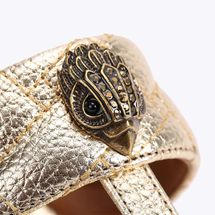 femei aur Kurt Geiger sandale london kensington t-bar N02B448 | încălțăminte