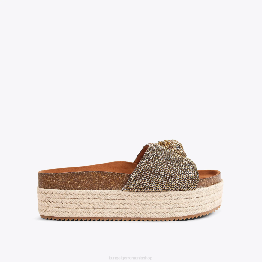 femei bej Kurt Geiger Londra Kensington flatform N02B440 | încălțăminte