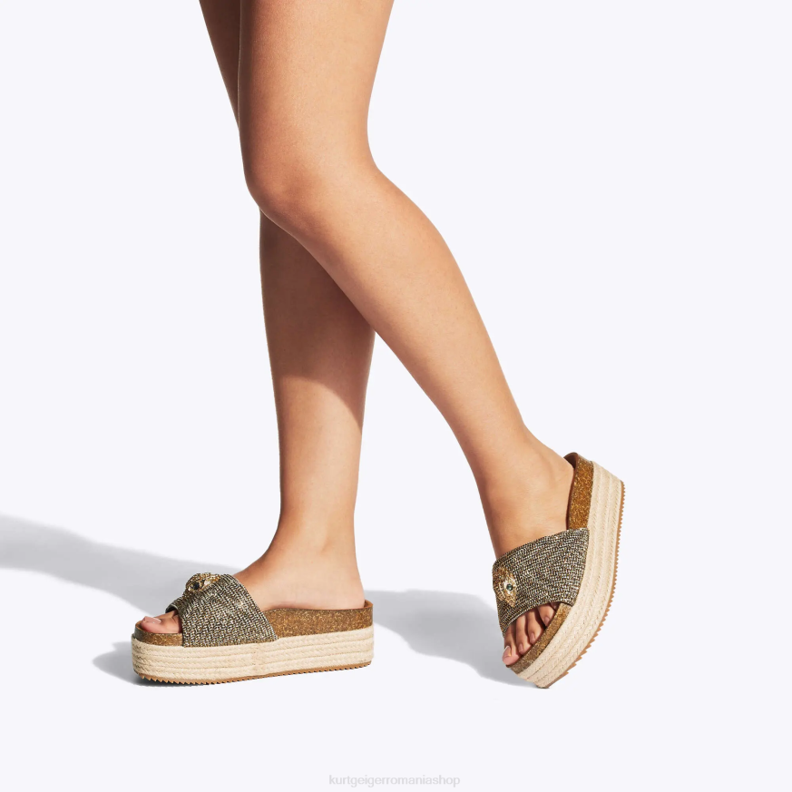femei bej Kurt Geiger Londra Kensington flatform N02B440 | încălțăminte