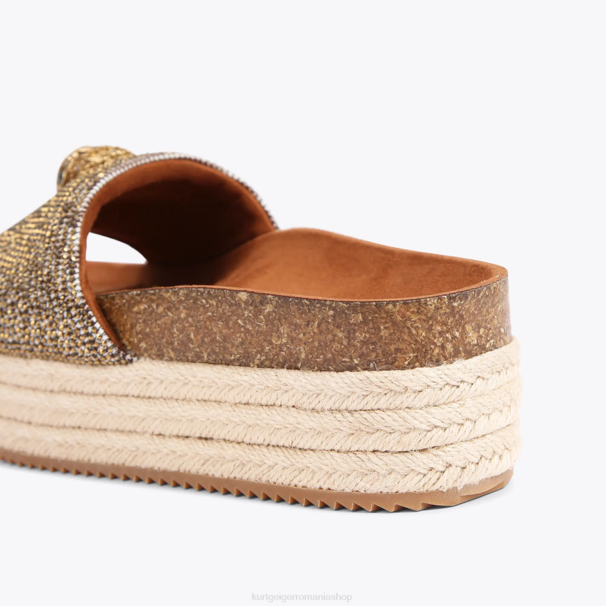 femei bej Kurt Geiger Londra Kensington flatform N02B440 | încălțăminte