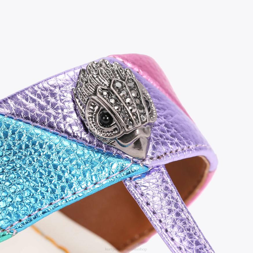 femei combinație de metal Kurt Geiger sandale london kensington t-bar N02B228 | încălțăminte