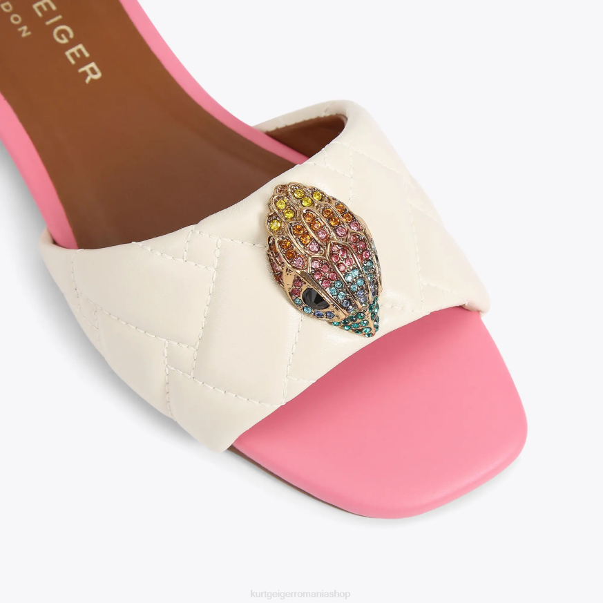 femei combinație de oase Kurt Geiger sandale plate london kensington N02B348 | încălțăminte