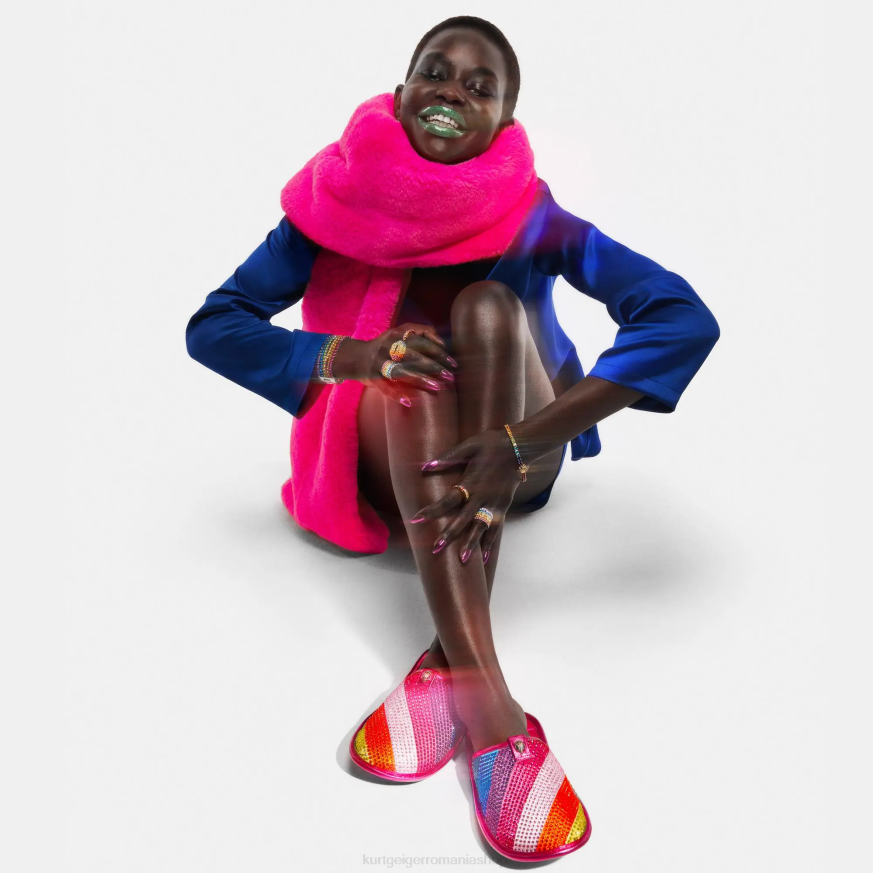 femei multi/altele Kurt Geiger papuc Kensington de Londra N02B162 | încălțăminte