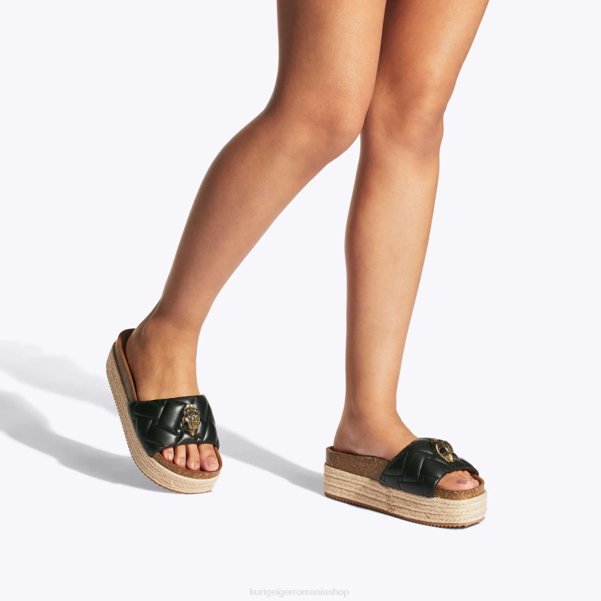 femei negru Kurt Geiger Londra Kensington flatform N02B439 | încălțăminte