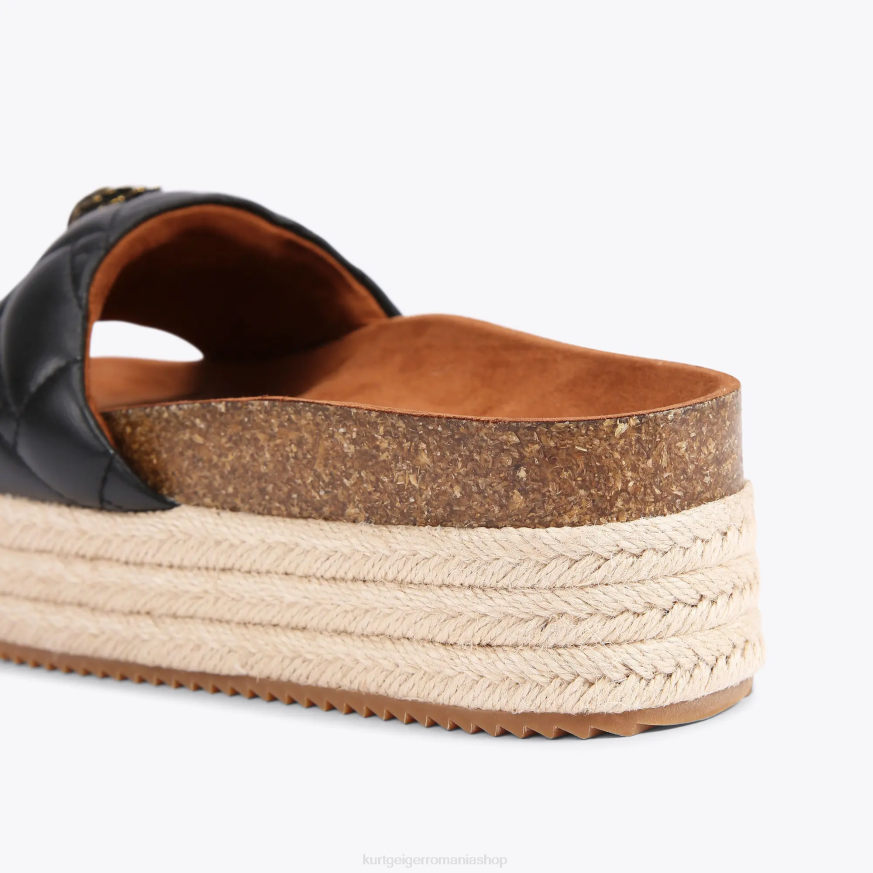 femei negru Kurt Geiger Londra Kensington flatform N02B439 | încălțăminte