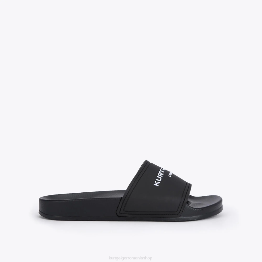 femei negru Kurt Geiger london kgl slider de piscină N02B454 | încălțăminte