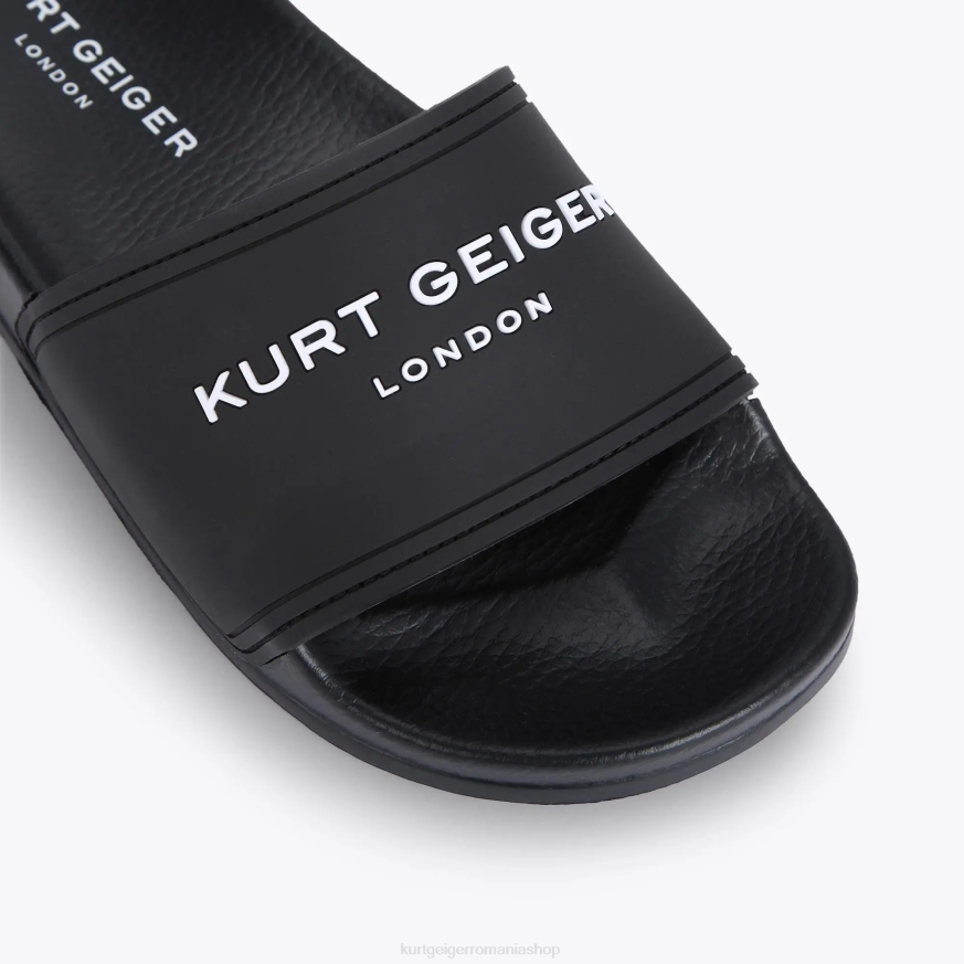 femei negru Kurt Geiger london kgl slider de piscină N02B454 | încălțăminte