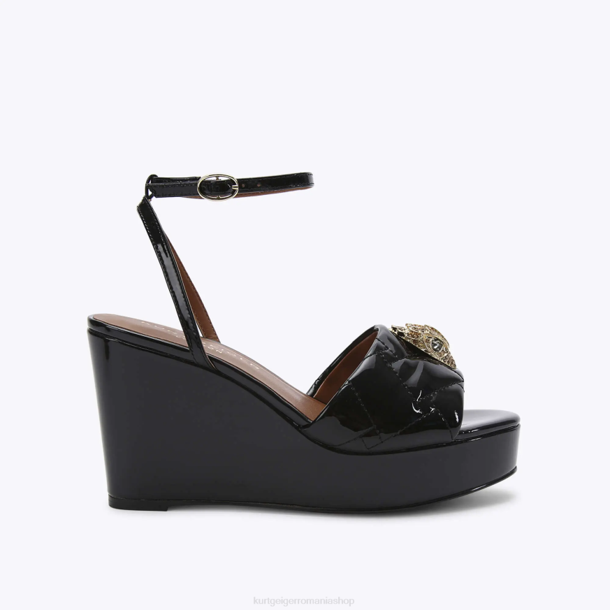 femei negru Kurt Geiger pană Kensington din Londra N02B346 | încălțăminte