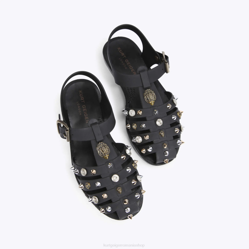 femei negru Kurt Geiger sandale london madelyn fisherman N02B449 | încălțăminte
