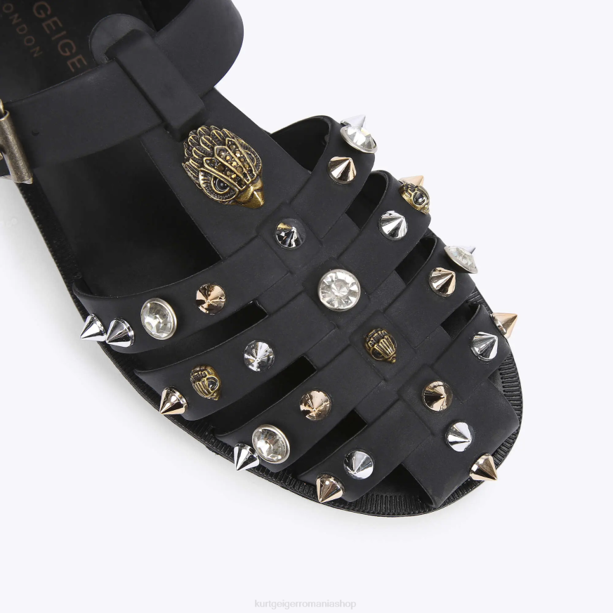 femei negru Kurt Geiger sandale london madelyn fisherman N02B449 | încălțăminte