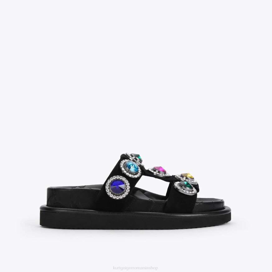 femei negru Kurt Geiger sandale london orson crystal N02B215 | încălțăminte