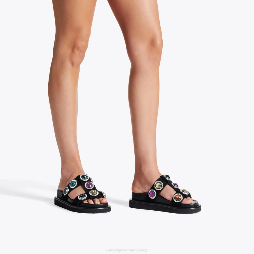 femei negru Kurt Geiger sandale london orson crystal N02B215 | încălțăminte