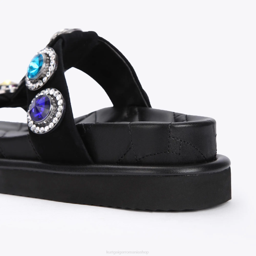 femei negru Kurt Geiger sandale london orson crystal N02B215 | încălțăminte