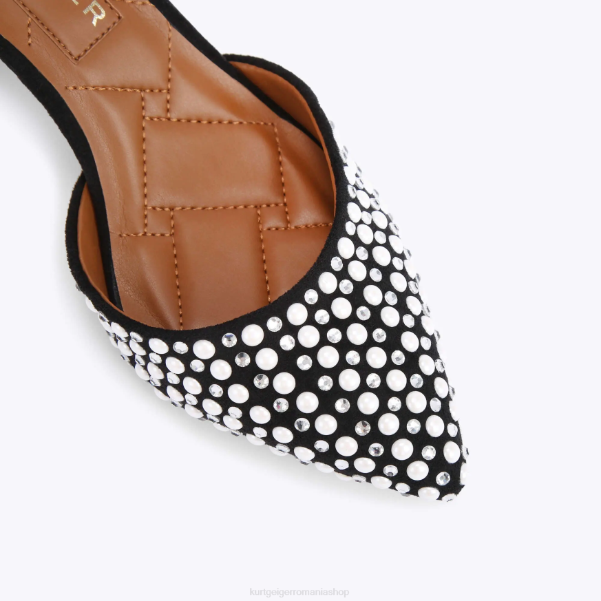 femei alb negru Kurt Geiger Londra Burlington N02B423 | încălțăminte