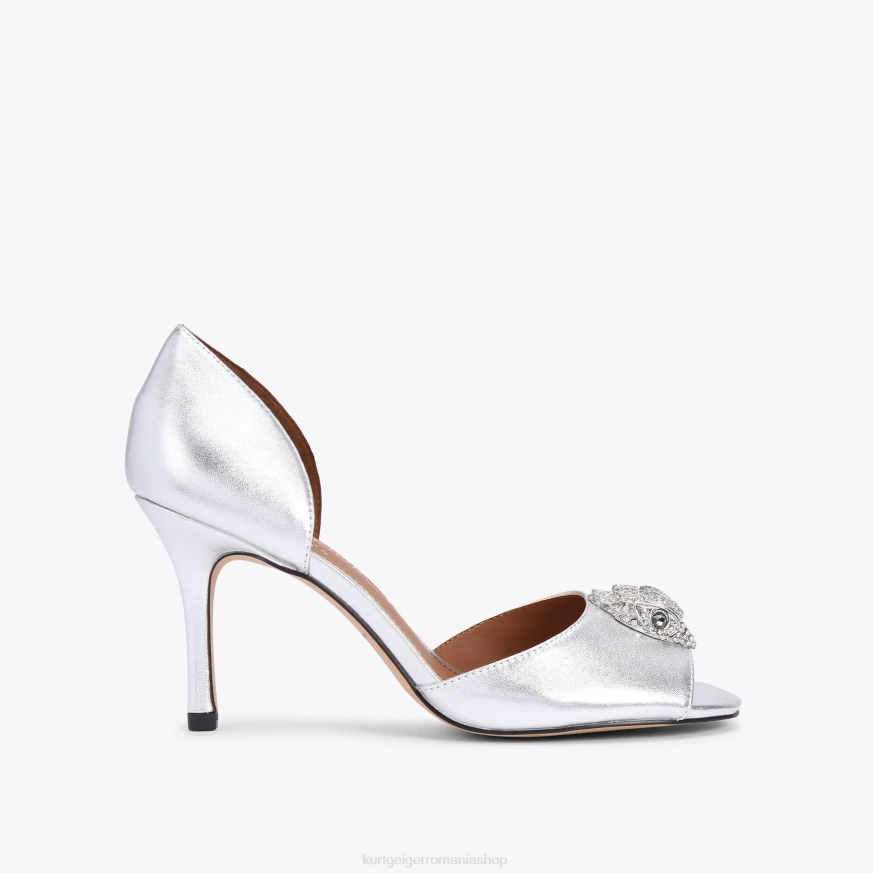 femei argint Kurt Geiger londra kensington d orsay N02B345 | încălțăminte