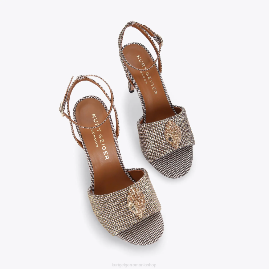 femei bej Kurt Geiger sandale london kensington N02B672 | încălțăminte